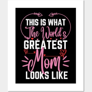 Best Mom Best Mother-This is what the world's greatest mom looks like-woman Posters and Art